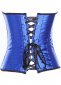 Sexy Blue Purple Shiny Overbust Corset 2