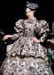 Brocade Floral Victorian Fantasy Dress Venice Carnival Costumes 2