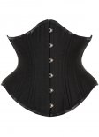 Black Underbust Steampunk Corset