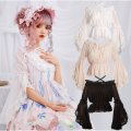 Sweet Women's Summer Chiffon Blouse Flare Sleeve Slash Neck Lolita Top Shirt for Daily All-purpose