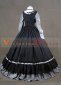 Vintage Black And Gray Long Sleeve Ruffles Renaissance Gothic Victorian Ball Gowns 2
