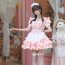 pink cosplay maid uniform japanese lolita dress