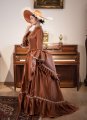 Victorian Bustle Dresses Women Baroque Masquerade Party Dress