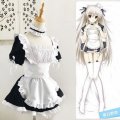 Anime Yosuga no Sora Kasugano Sora Maid Outfit Cosplay Costumes Women Sexy Apron Dress Meidofuku Lolita