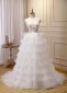 Brides Tulle Cake Corset Wedding Dresses