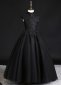 Black High Neck Girls Tulle Beauty Contest Party Dresses