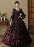 Customized Renaissance Marie Antoinette 18th Century Ball Gown Dark Fantasy Gothic Witch Halloween Costume