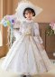 Children White Queen Cosplay Fantasy Dress
