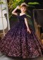 Girls Off Shoulder Neck Glitter Princess Party Ball Gown 1