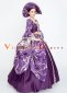 Purple 18th Century Rococo Baroque Ball Gown Dresses Theater Costume 3