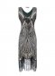 1920s Beaded Flapper Gatsby Dress Vintage Cocktail Dress