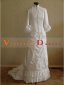 White Cotton Long Sleeves Ruffled Vintage 1880s Victorian Era Bustle Dress Gown