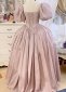 Pink Victorian Dickens Fair Christmas Dress Civil War Women Theater Clothing 1