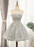 Silver Sparkly Sequins Short Corset Cocktail Dress Club Night Out Dress