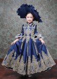 Children's Halloween Costume Kids Victorian Masquerade Baroque Princess Dress for Girls
