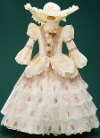 Custom-made Girls Holiday Party Lace Dresses Children Masquerade Fantasy Dress
