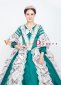 Blue Printed Rococo Lolita Cosplay Dress Theatre Costume 5
