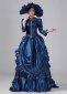Blue Victorian Bustle Dresses Edwardian Masquerade Ball Dresses