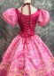 Red Satin Adult Women Princess Cosplay Dress 4