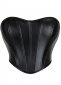 Black PVC Classic Overbust Corset