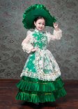 Children's Marie Antoinette Ball Gown Southern Belle Girls Masquerade Party Dress