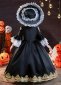 Children Black Fantasy Witch Halloween Cosplay Costume 3