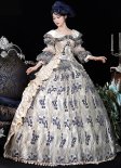 Lace Flower Champagne Victorian Party Dresses Girls Marie Antoinette Masquerade Dress