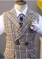 Kids Prom Formal Plaid Tuxedo 1