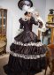 Brown Lace Victorian Dresses Masquerade Corset Party Dresses 3