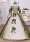 Green Renaissance Victorian Masked Prom Party Dress