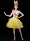 Women Sexy Party Carnival Tulle Yellow Tutu Dresses 1