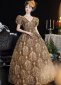 Medieval Gold Masquerade Ball Dress 2