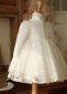 Girls Anniversary Wedding Party White Flower Lace Dress