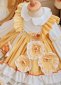 Girls Yellow Lolita Dress Anime Cartoon Princess Outfits 1