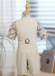 3pcs Boys Textured Formal Beige Suit 6