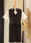 Kids 5 Piece Formal Blazer Boys Vest and Half Pants Dress Suits Set for School