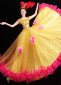 Women Gold Sequin Tulle Carnival Dresses 2