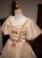 Girls Champagne Ball Gown Dress 3