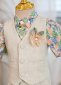 3pcs Boys Textured Formal Beige Suit 5
