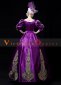 Purple Short Sleeves Embroidered Vintage Rococo Masquerade Ball Gown 2