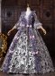 Purple Floral Brocade 18th Century Rococo Tea Party Victorian Lolita Ball Gown 2