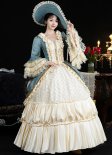 Rococo Blue Lolita Princess Tea Party Dress Masquerade Ball Gown