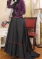 Customized Purple Velvet Victorian Edwardian Holiday Festive Dress 1890s 1900s Downton Abbey Dress Historical Costume