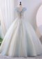 Light Blue Off the Shoulder Shiny Formal Dress 4