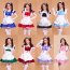 New 8 Colors Cute Japanese Women Sweet Lolita Dresses Girls Apron Anime Cosplay Maid Uniform Outfit Costume