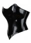 Black PVC Classic Overbust Corset Top