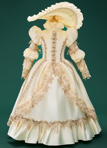 Children Victorian Marie Antoinette Dresses Girls Rococo Style Satin Party Dresses