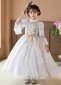 Children White Queen Cosplay Fantasy Dresses Princess 17th Century Gown Costumes