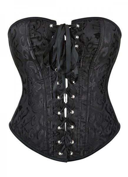 Black Jacquard Sexy Corset