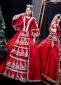 Red Lace Victorian Wedding Birthday Christmas Party Ball Gown Dress 3